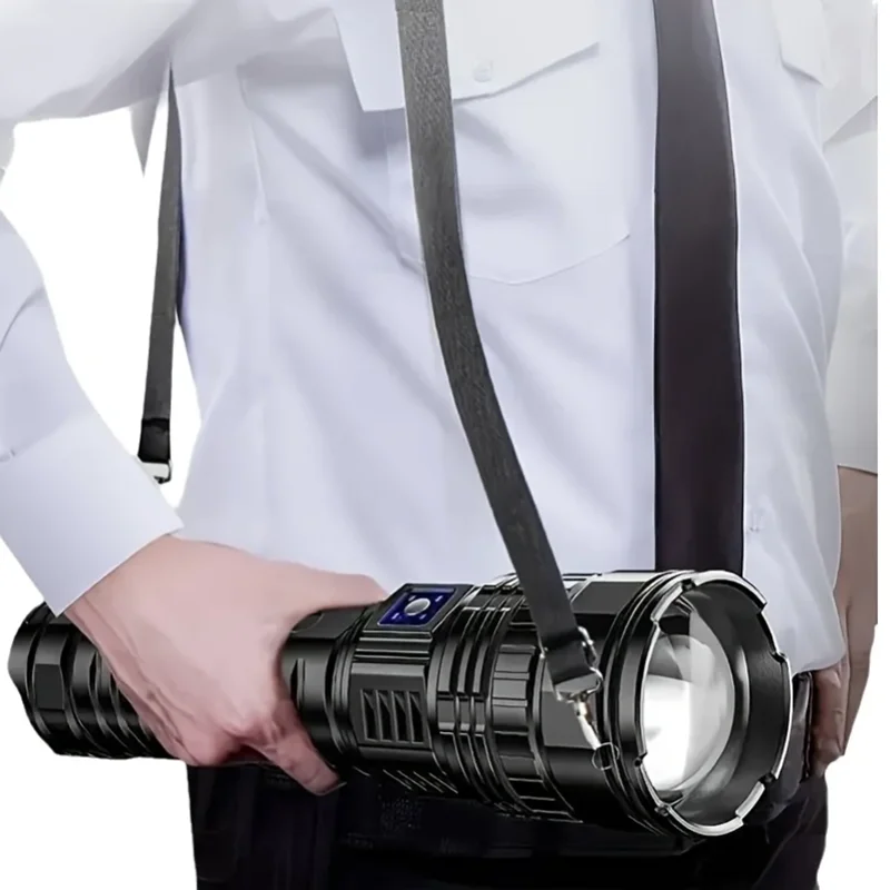 Luz de Flash con batería integrada de 1000W, focos de emergencia, 9km, 990000000LM, linternas Led más potentes, antorcha táctica de 15000mah