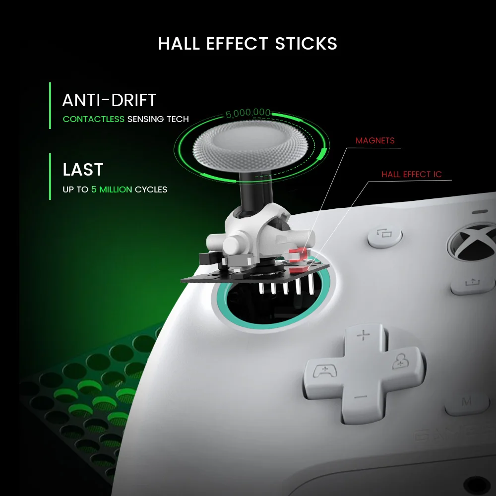 GameSir G7 SE Xbox Gaming Controller Gamepad con cable para Xbox Series X, Xbox Series S, Xbox One, con joystick de efecto Hall