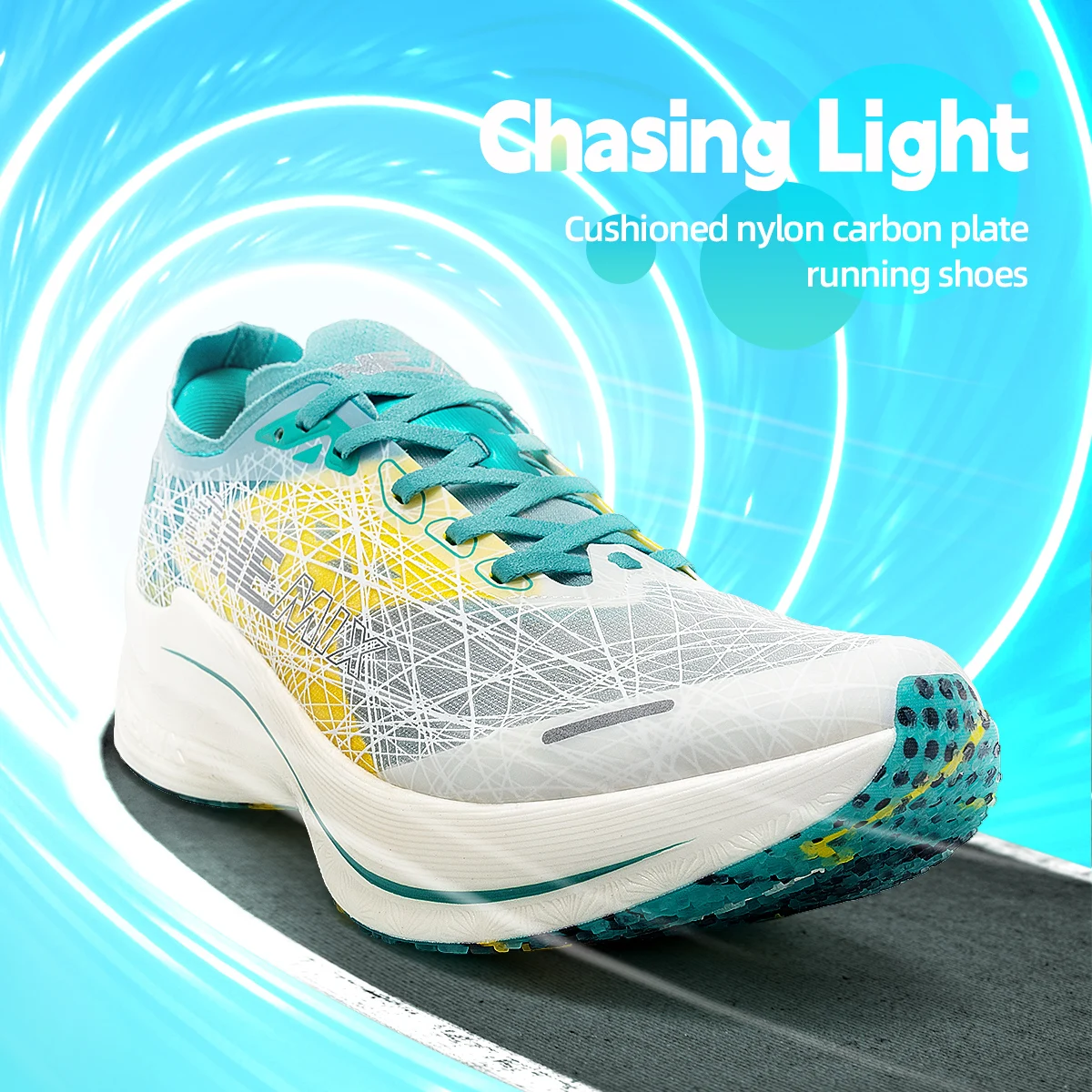 ONEMIX-zapatillas para correr con placa de carbono para maratón, calzado deportivo ultraligero con absorción de impacto, tecnología de rebote, zapatillas de deporte para exteriores para hombre
