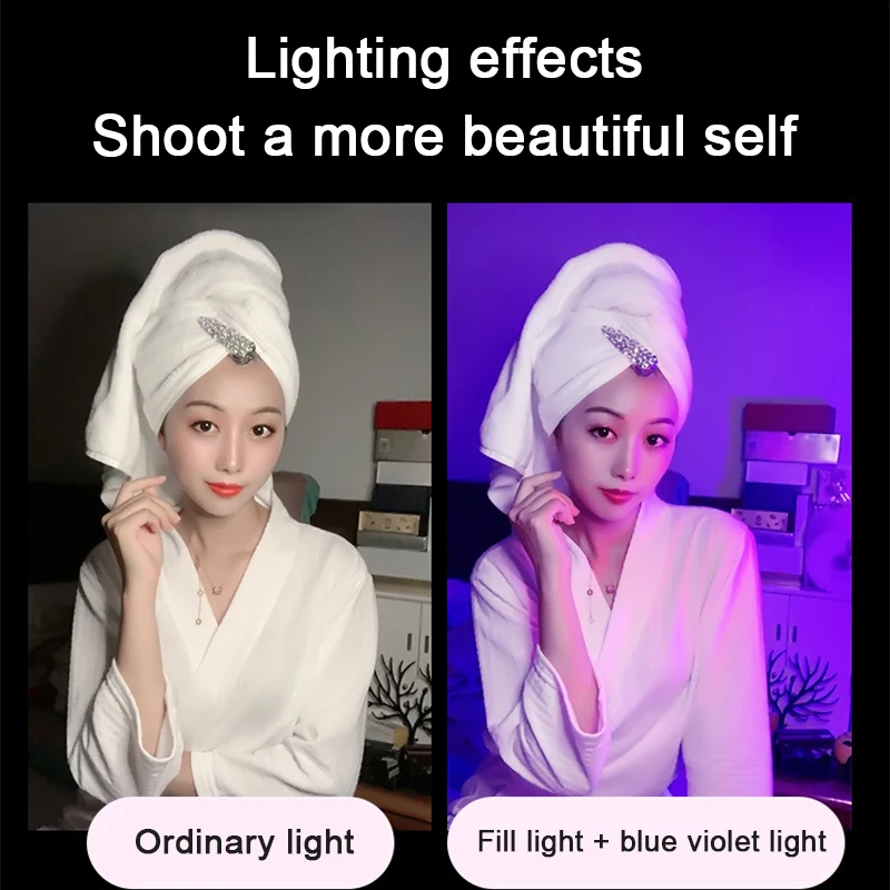 Lámparas De noche LED coloridas RGB Luz De relleno De ambiente recargable dormitorio fotografía iluminación decoración De habitación Luz De Preenchimento nuevo