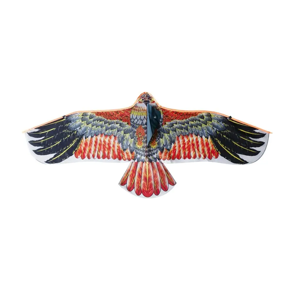 Cometa de águila de 1,1 m con línea de cometa de 30 metros, cometas de pájaros voladores de águila grande, regalo para niños, viajes familiares, jardín, deportes al aire libre, juguete DIY