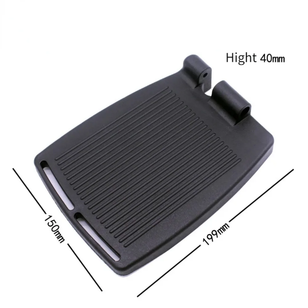 Accesorios para silla de ruedas: Reposapiés de tipo hueco, par, de plástico ABS engrosado y aleación de aluminio