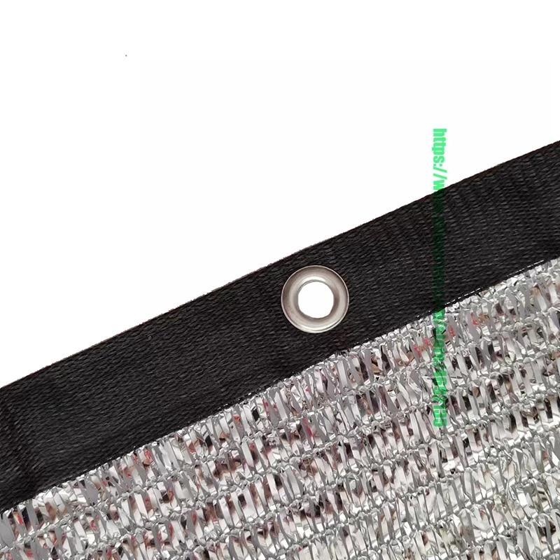 Lámina de aluminio plateada reflectante, protector solar para jardín, Patio, balcón, Red de sombra para plantas suculentas, Carport al aire libre, red privada Anti-UV