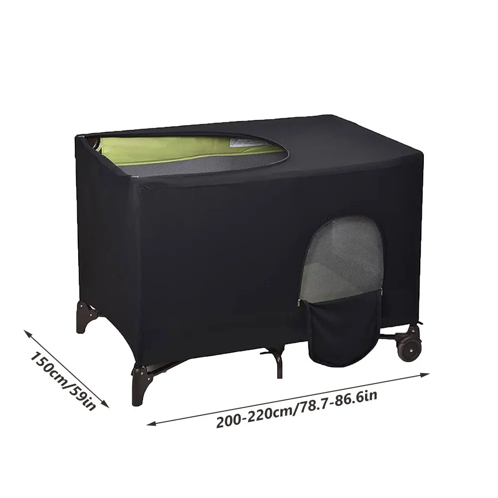 Cubierta de dosel para cuna opaca, estirable, transpirable, portátil, cama de bebé, tienda opaca, cortina parasol compacta de seguridad, decoración de habitación