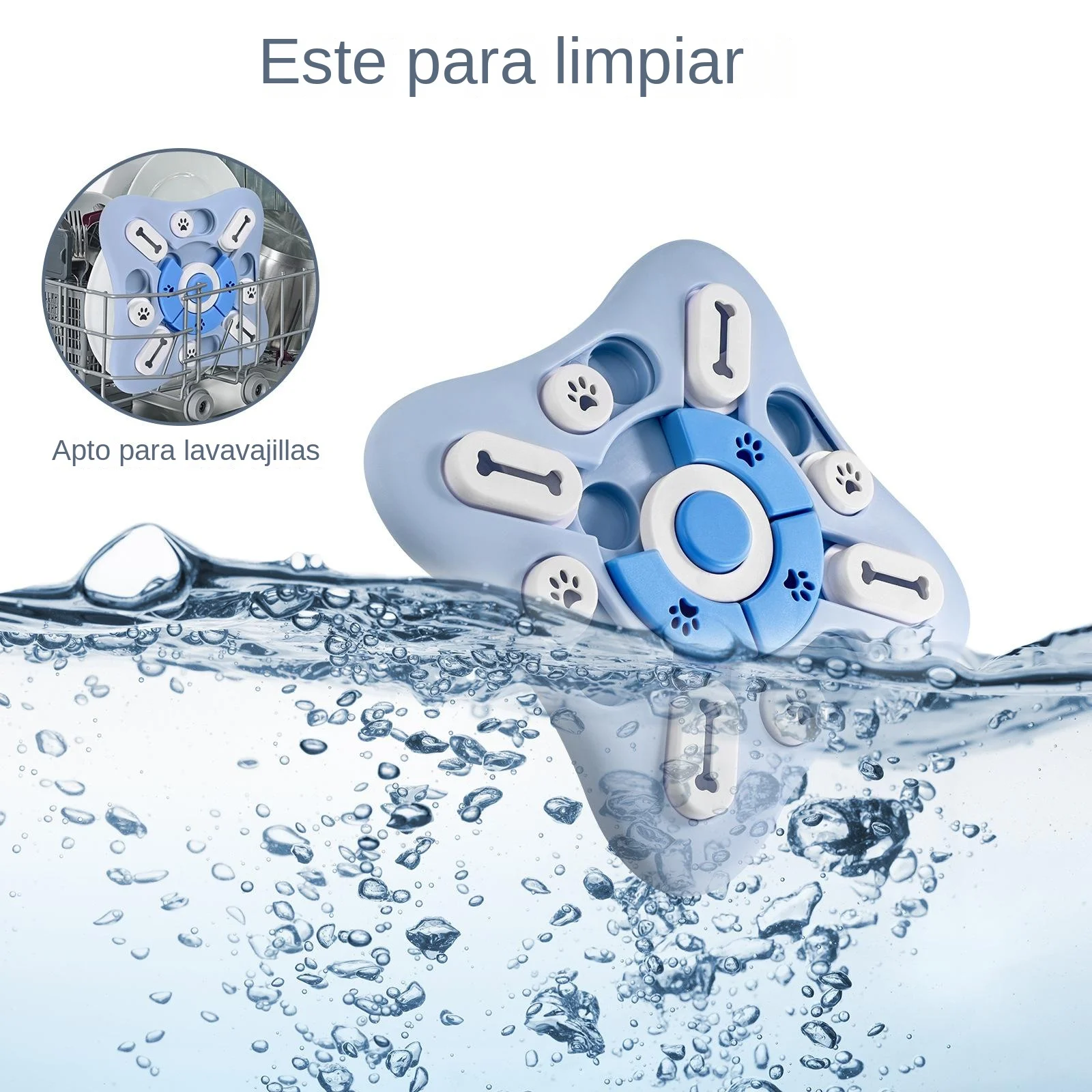 Juguetes para perros, alimentador lento, interactivo, aumento de cachorros, dispensador de alimentos IQ, cuenco antideslizante para comer lentamente, rompecabezas para mascotas, juego de entrenamiento para perros y gatos