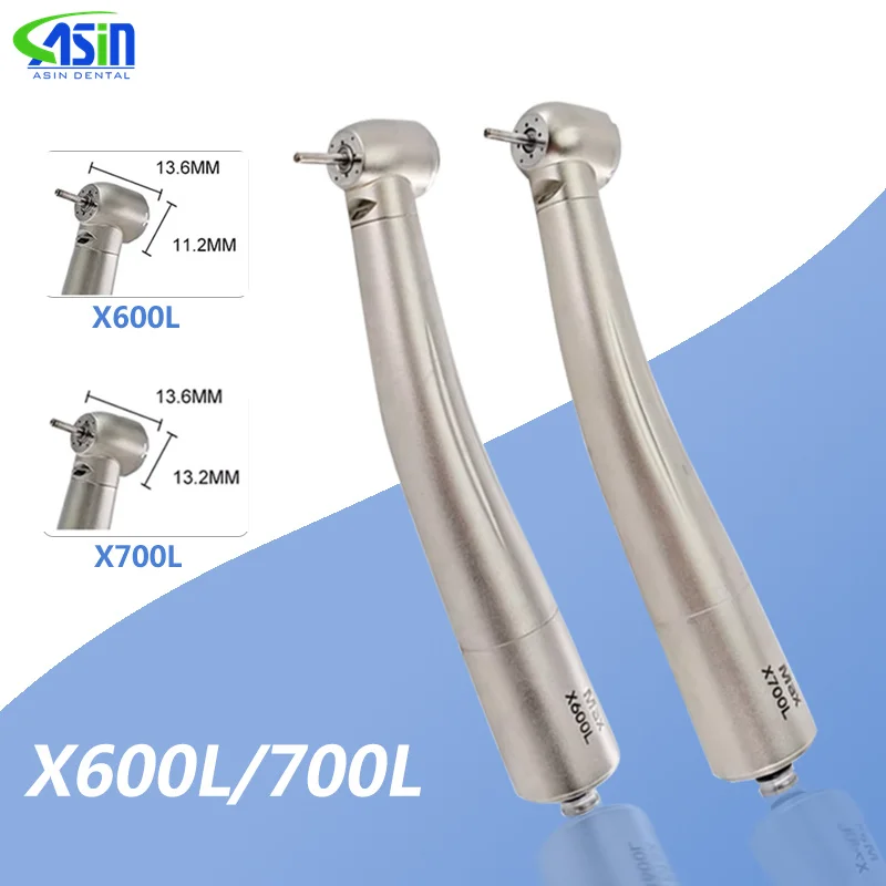 Pieza de mano de turbina de aire Dental con fibra óptica X600L/X700L pieza de mano de alta velocidad para reparación de dentistas