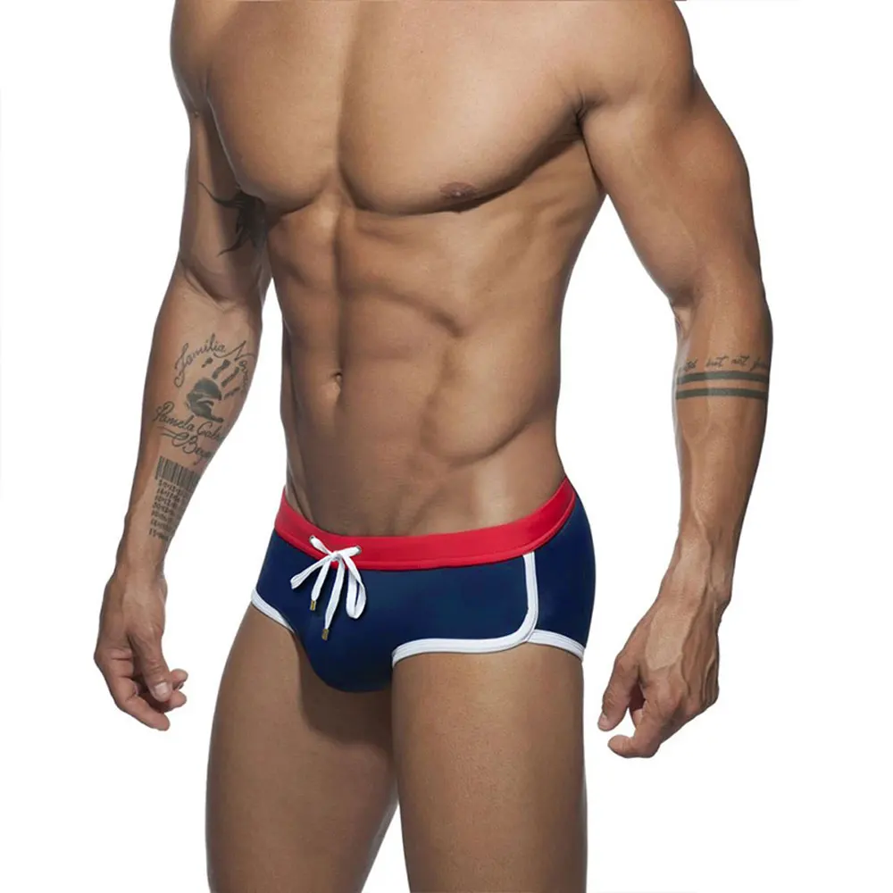 Calzoncillos de baño para hombre, bañador Sexy triangular corto de verano para deportes acuáticos, pantalones de playa, traje de baño, traje de baño Sexy para hombre, traje de baño para surfear