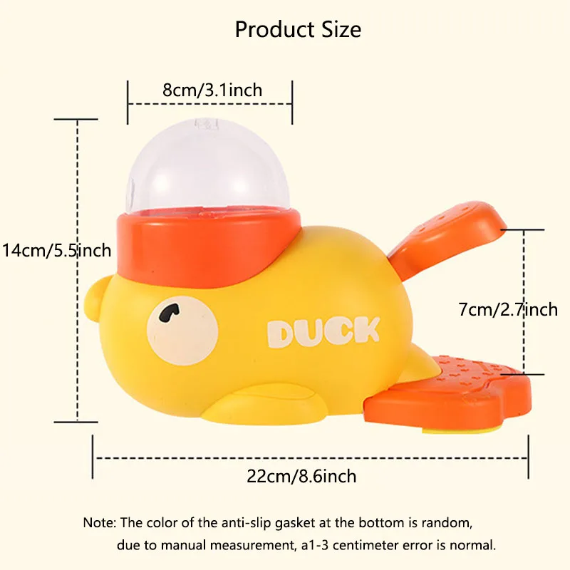 Perro, gato, comedero para mascotas, pequeño pato amarillo, rompecabezas interactivo, máquina de alimentación para perros, cachorro, juguete de comida faltante, fondo antideslizante