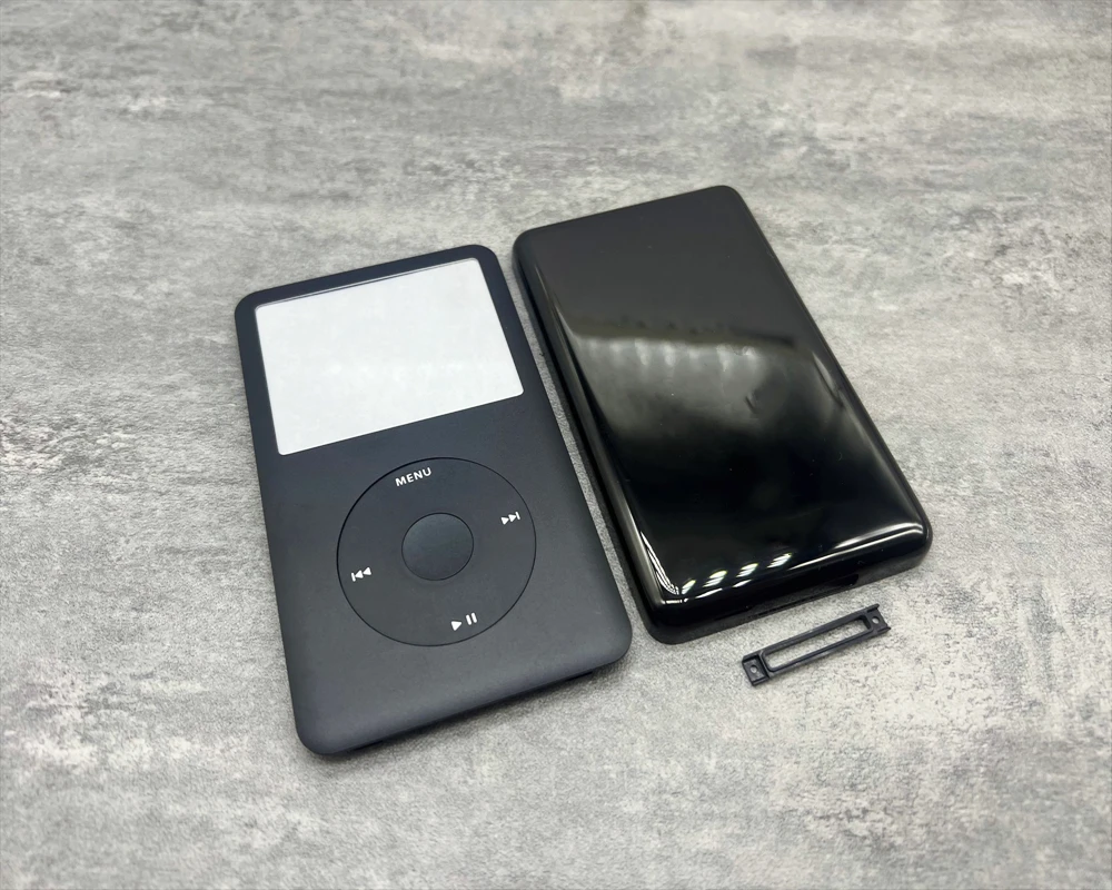 Placa frontal negra carcasa trasera bisel de botón central clickwheel negro para iPod 6th 7th classic 80gb 120gb 160gb