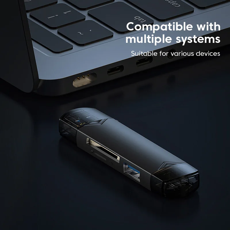 Lector de tarjetas Olaf OTG tipo C Micro tf sd tipo c a adaptador usb otg 6 en 1 USB 3,0 tarjeta TF unidad flash USB lector de tarjetas tipo C