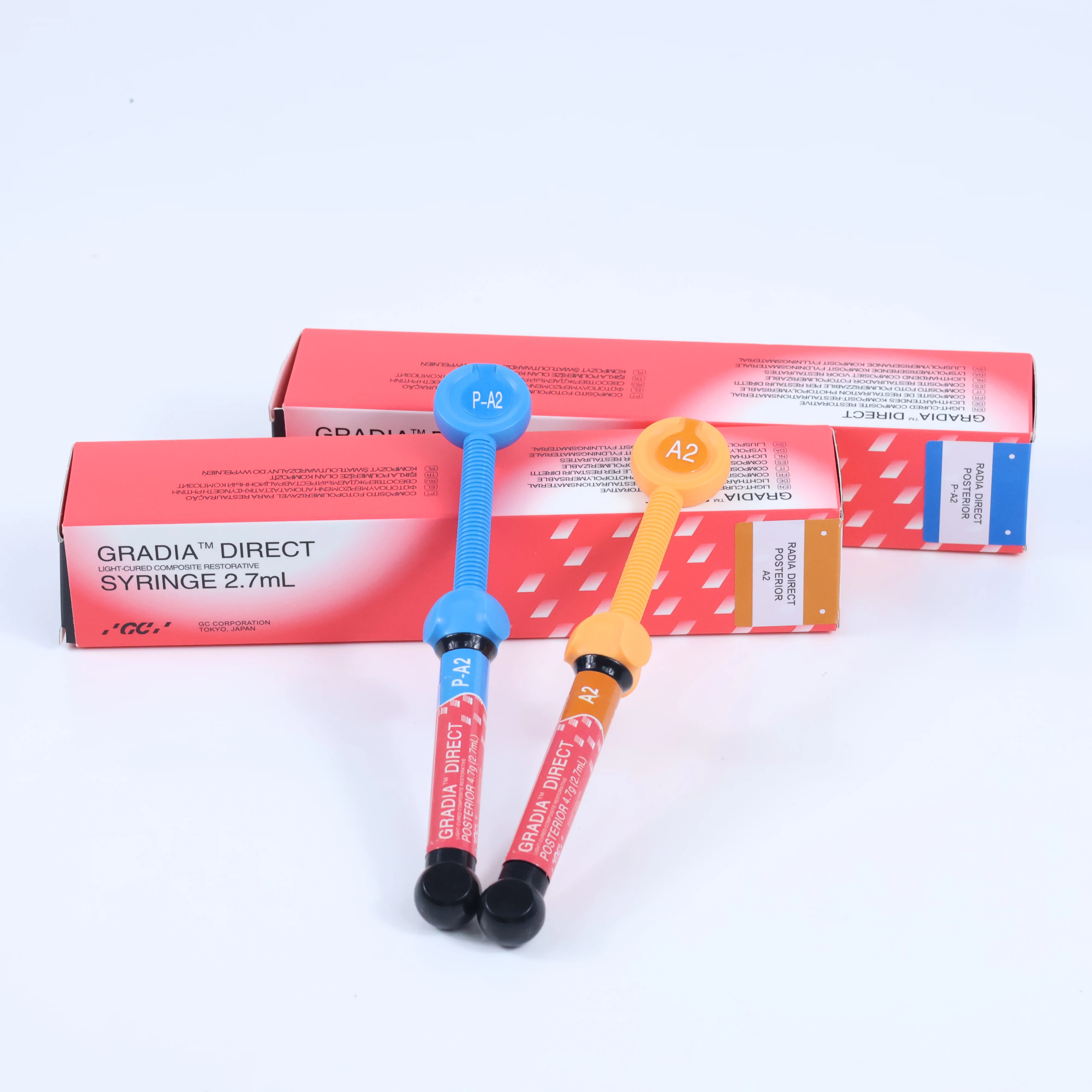 NUEVO Composite Restaurador GC Gradia Direct de Fotopolimerización 2.7mL, Material de Relleno de Nano Resina para Dientes Anteriores y Posteriores
