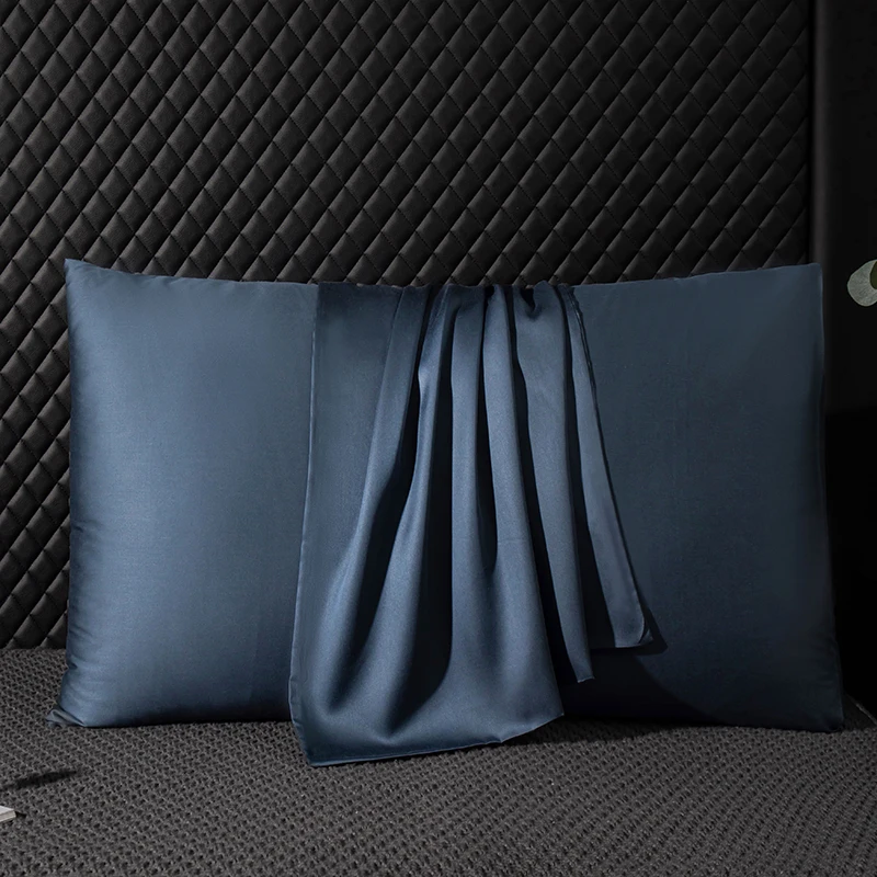 Funda de almohada de seda de morera 100 Natural, funda de almohada de alta calidad, funda de sobre de Color sólido, funda de almohada para dormir