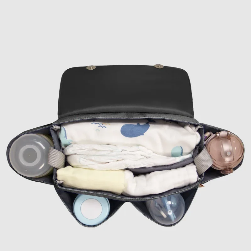 Bolsa de almacenamiento para cochecito de gran capacidad, bolso de hombro Convertible, bolsas cruzadas para pañales para mamás, accesorio para bolso colgante para cochecito de bebé