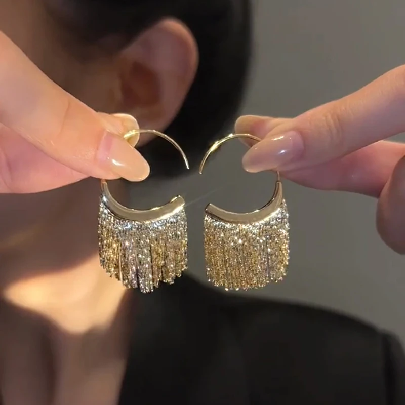 Nueva versión 925 pendientes de borla de hueso de serpiente denso de plata pendientes simples de Color dorado y plateado para mujer joyería de fiesta hermoso regalo
