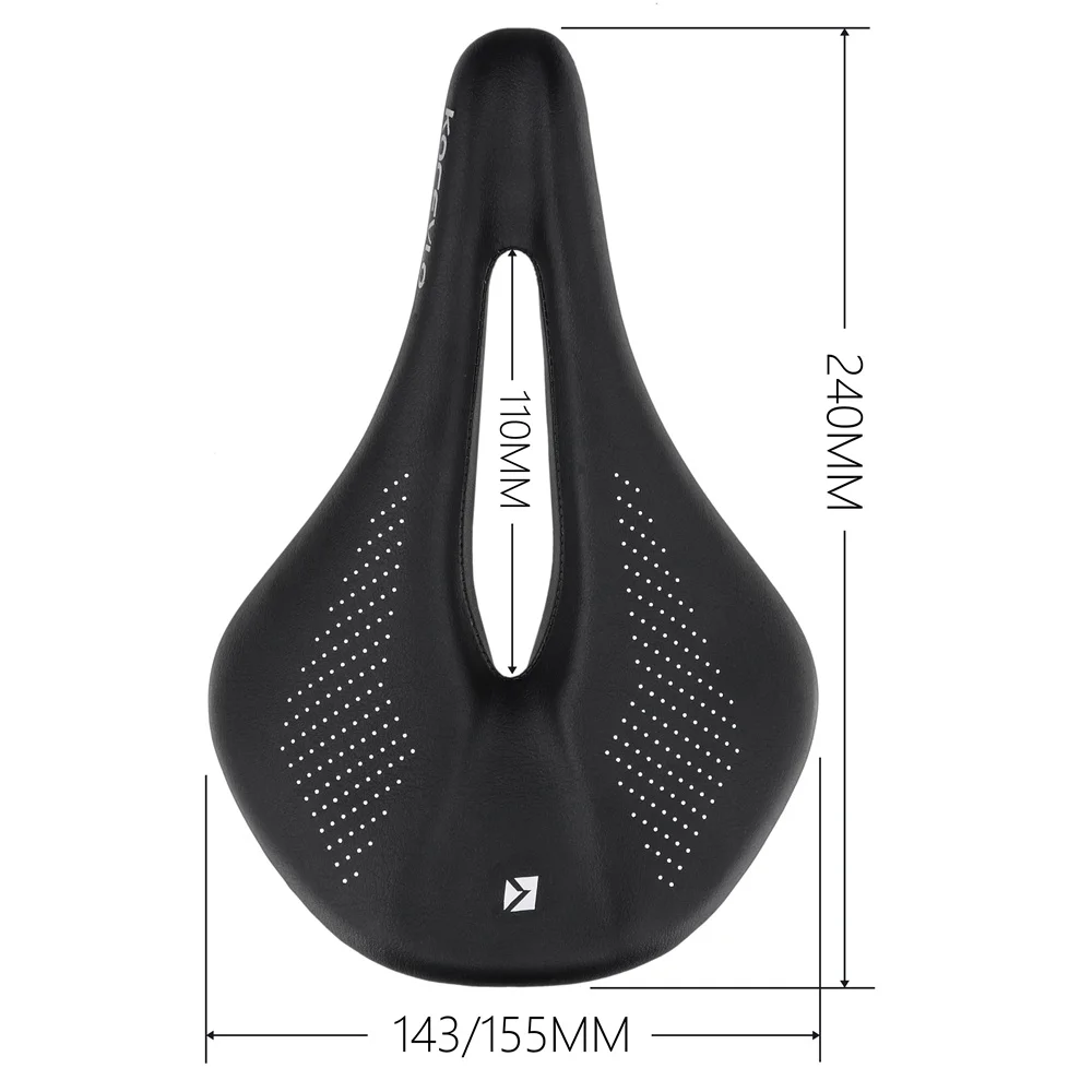 KOCEVLO-sillín de carbono para bicicleta de montaña y carretera, asiento para ciclismo de montaña, cómodo, 240x143/155mm
