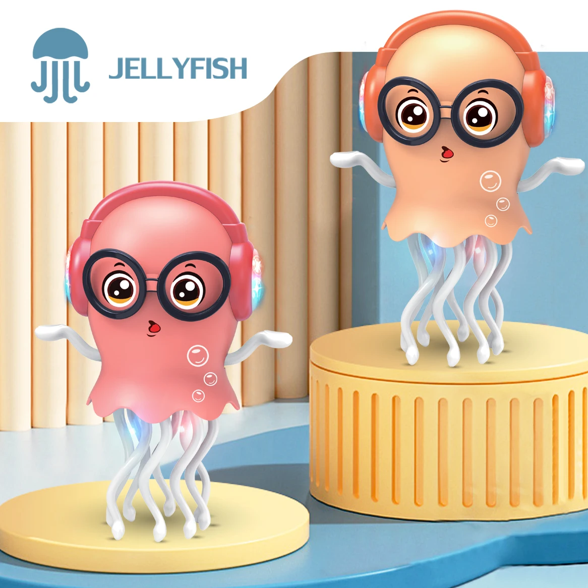 Pulpo bailando para chico, juguetes electrónicos para mascotas, desarrollo interactivo de dibujos animados, educación en movimiento, juguete para regalo para niños pequeños, regalo de cumpleaños creativo