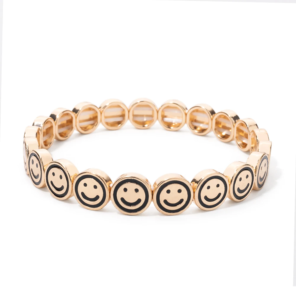 2024 nuevo brazalete feliz de diamantes de imitación para mujer accesorio de mano de diamante