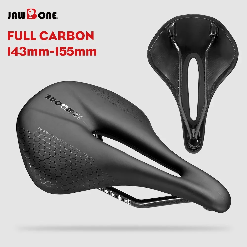 Sillín de bicicleta RYET 5D 6D 7D, asiento de bicicleta de montaña de cuero ultraligero, cojín de asiento de bicicleta de carbono completo, 143mm, 145mm, 155mm, piezas de ciclismo MTB