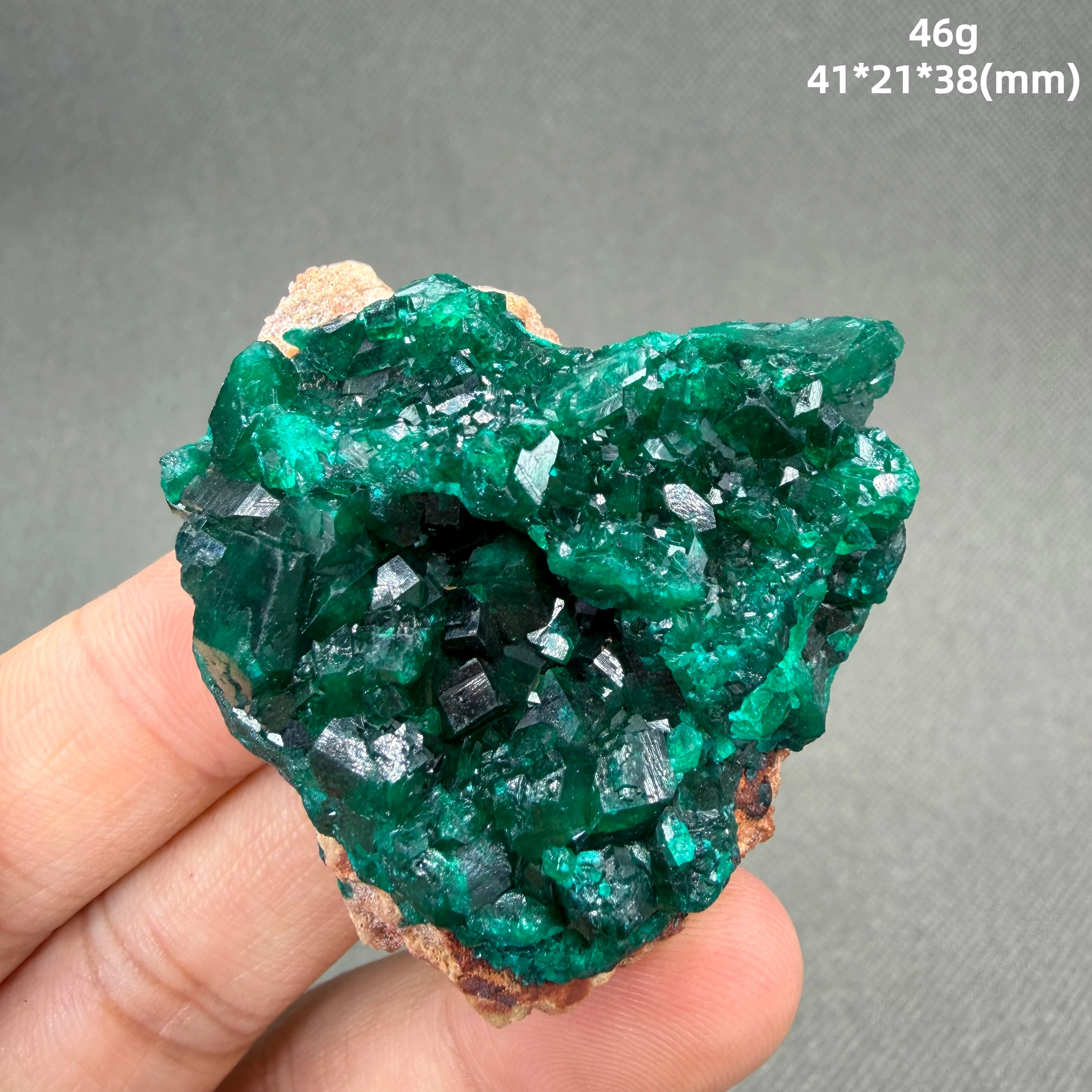 Dioptasa Rara — El Mineral Verde Más Vívido de la Tierra — Espécimen de Cristal — Natural, Sin Reparaciones