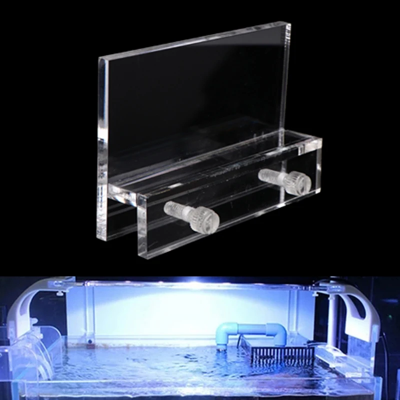 Soporte de luz LED transparente para acuario, accesorios de lámpara, soporte de fácil instalación, sin necesidad de perforación, 1 ud.