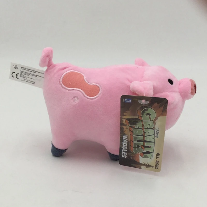 18cm Anime Gravity Falls Waddles cerdo muñeco de peluche juguete lindo cojín de peluche regalos para niños