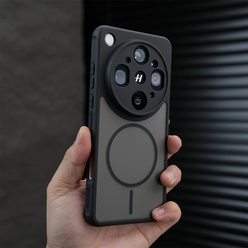 Funda protectora de lente translúcida mate para OPPO Find X9 Ultra X9S X8 Pro X8S+, cubierta transpirable con carga inalámbrica magnética