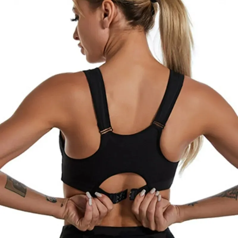 CZGUKE Sujetador deportivo para yoga y fitness, sujetador deportivo que absorbe los golpes, transpirable y de secado rápido, ropa interior para mujer para entrenamiento y correr