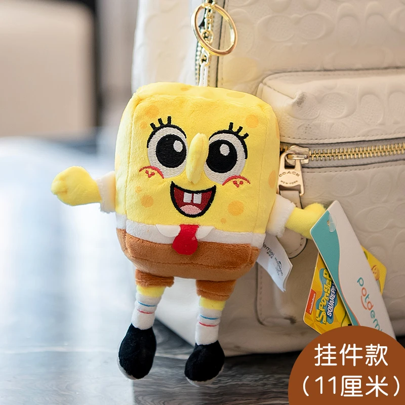 Anime Bob Esponja Squarepants Patrick Star Calamardo Eugene H. Krabs Gary juguete de peluche colgante llavero regalo de cumpleaños para chico