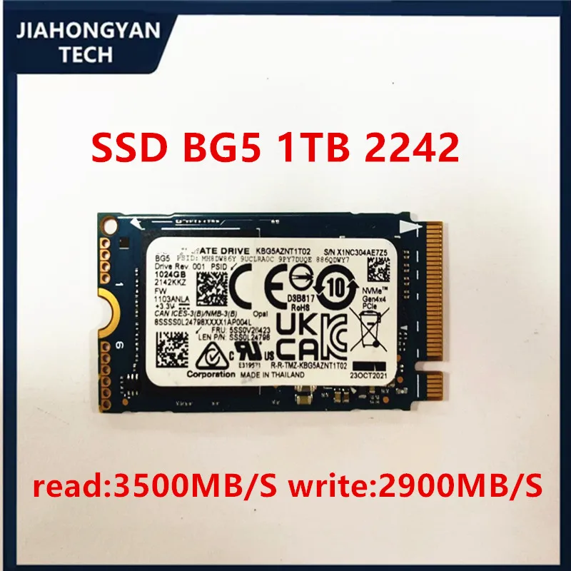 Unidad de Estado Sólido Original para Toshiba Kioxia SSD BG5 1T M.2 2230 2280 2242 NVMe PCIE4.0 BG4 128G de Alta Velocidad para Computadora de Escritorio y Portátil