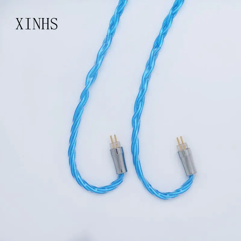 XINHS-auriculares de cobre y grafeno, 8 núcleos, 7N, cristal único, actualización de IEM, Cable MMCX/0.78MM2Pin para SeeAudio brave RB