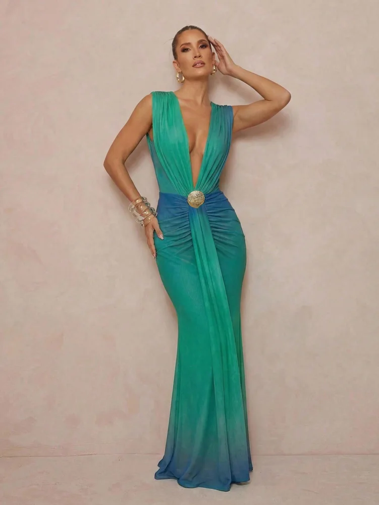 Novedades de Verano 2026: Vestidos de Noche Sexys con Corte Sirena, Estilo Europeo y Americano, para Mujer, con un Toque Vacacional