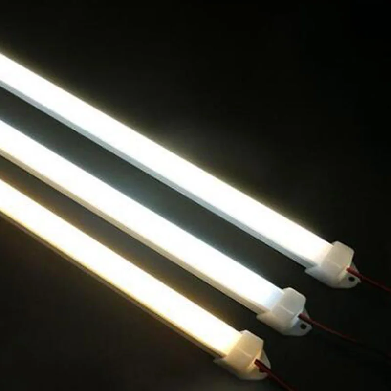 5 uds 12v 24v tira dura Led barra rígida tubo Led 18cm 27cm 35cm 50cm 6w 8w 10w gabinete de coche escaparate anuncio trasero 3000k 4000k 6000k