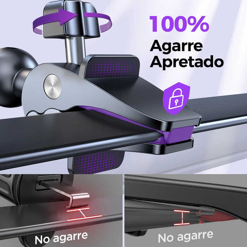 Joyroom-Soporte de teléfono móvil para coche, soporte de protección de grado militar, GPS, teléfono inteligente, grande, grueso, manos libres, montaje de ventilación de coche
