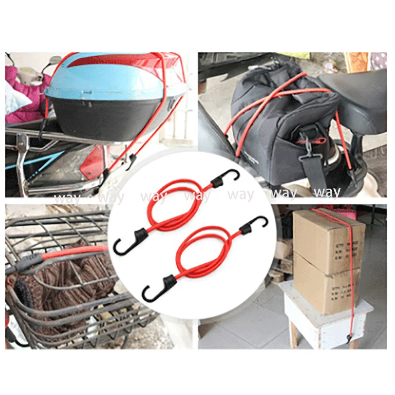 9/12 Uds cuerdas elásticas elásticas con ganchos, correa de embalaje de equipaje de cuerda, red de carga para motocicleta bicicleta viajes Camping senderismo