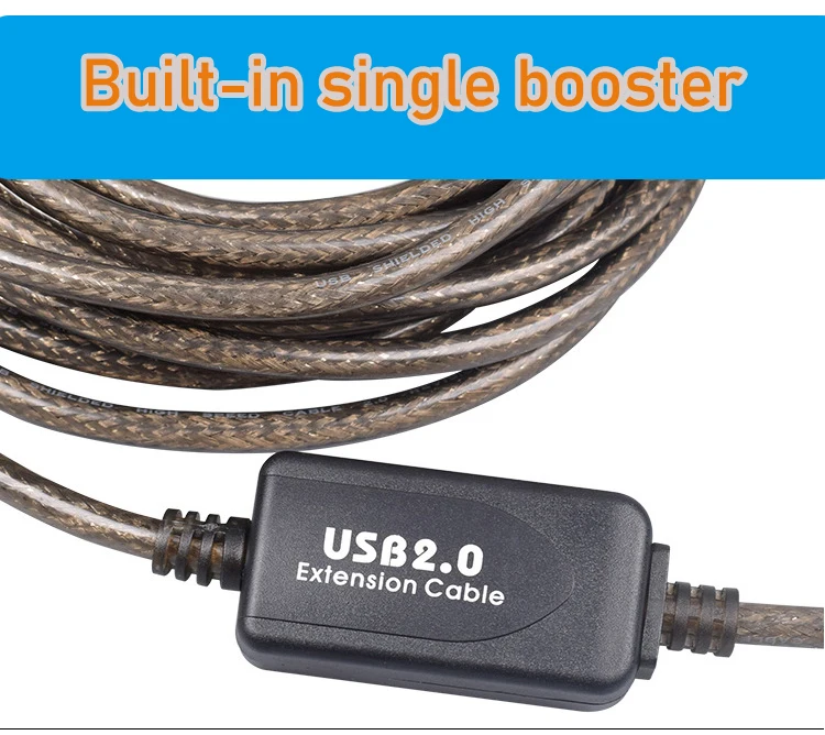 Cable de impresora USB 20M de largo cable de impresora USB 2,0 activo 10M 15M cable USB amplificador USB 2,0 A macho a B impresora de escáner macho