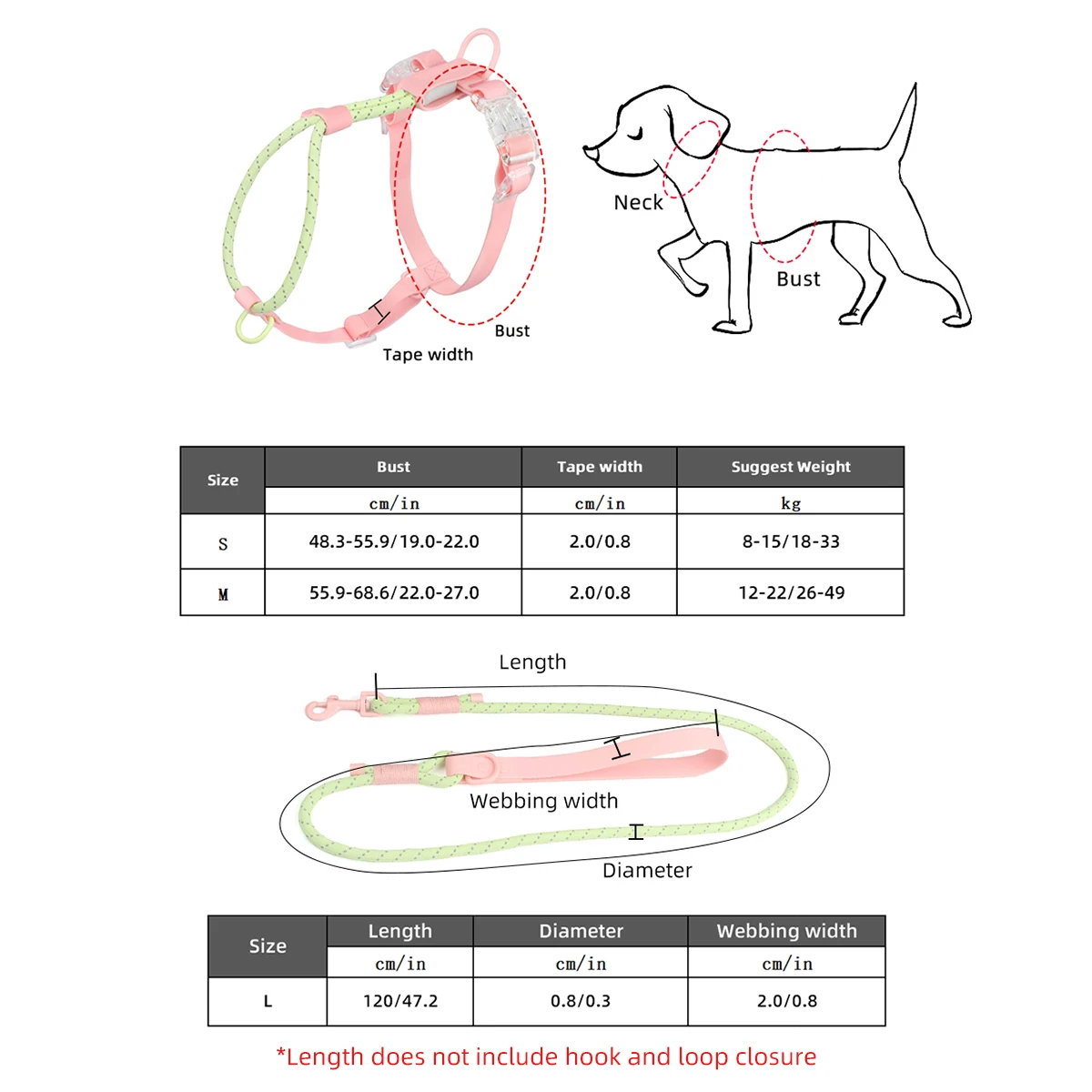 Arnés para perros pequeños y medianos, para verano, para pasear y correr al aire libre, arnés de moda, sin tirones, con correas reflectantes de nailon.