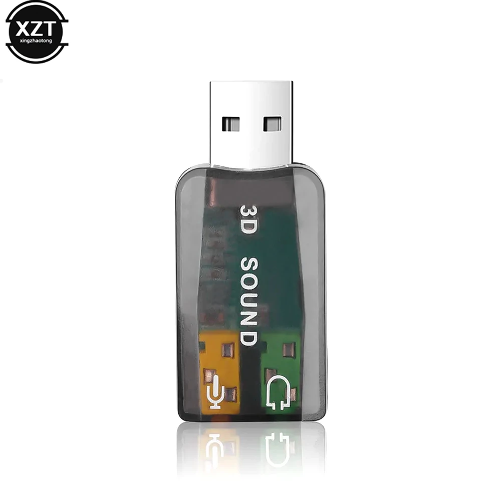5,1 canal de sonido USB tarjeta de sonido independiente Jack auriculares estéreo tarjeta de sonido 3d adaptador de Audio nueva interfaz de altavoz para ordenador portátil