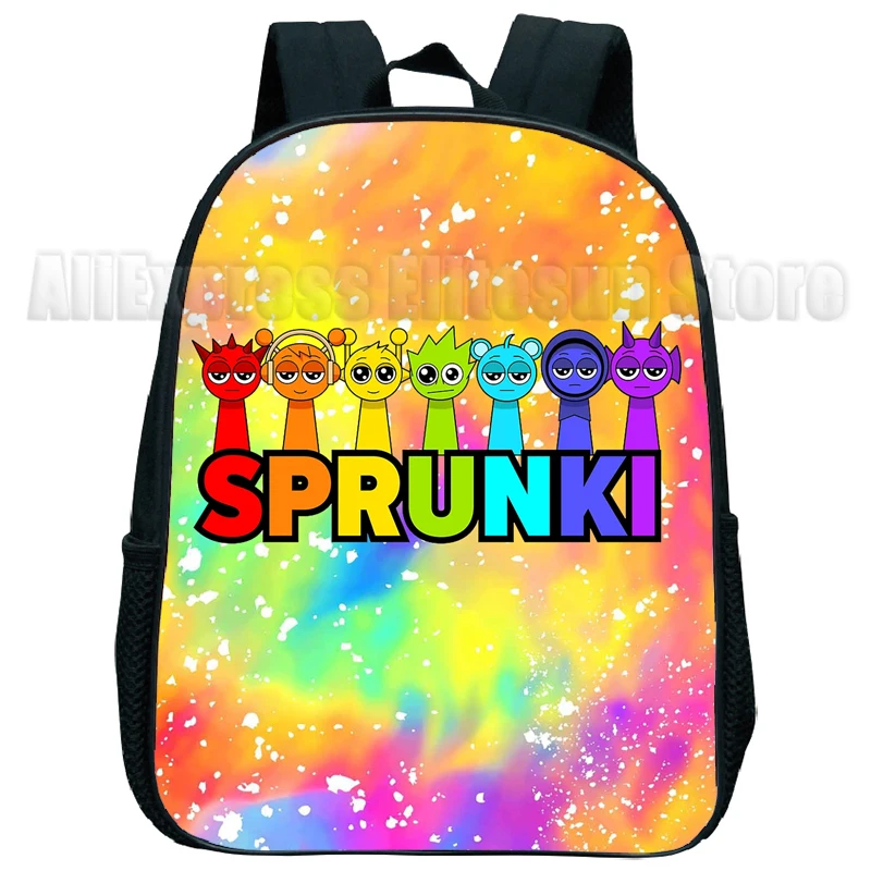 Sprunki Mochila para niños de guardería Incredibox Mochila de dibujos animados para niños y niñas Mochila Infantil Mini mochilas para niños