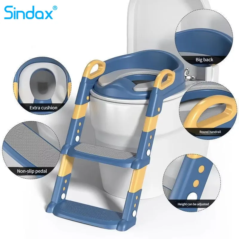 Inodoro escalonado para niños y niñas, taburete de pie plegable para entrenamiento, anillo de asiento de inodoro, herramienta asistida escalonada, nuevo