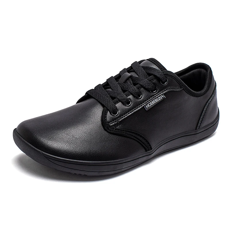 HOBIBEAR, zapatos anchas descalzos Unisex, zapatillas minimalistas de caída cero para hombres y mujeres, zapatos para caminar en el rastro de cuero Artificial