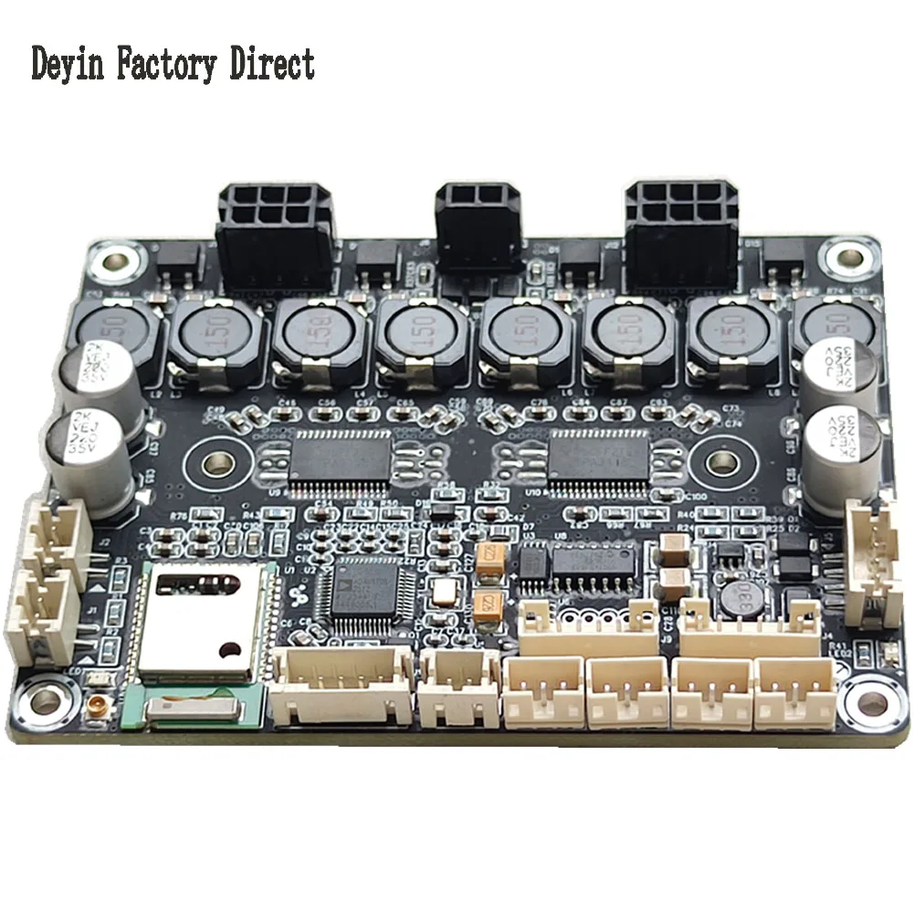 ADAU1701 DSP placa amplificadora de potencia Bluetooth 5,0 4x30W admite 4,0/2,1/2,0 máximo 120W Qualcomm Bluetooth 5,0 chip sistema de audio HIFI 4,2 amplificador de potencia I2S de 4 canales de tres vías