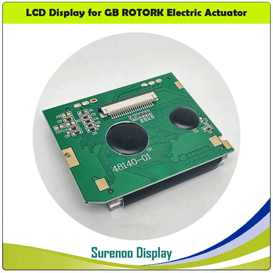 Surenoo nuevo H48140-01 111-3119-0592 pantalla del Panel del módulo LCD para reparación de reemplazo del actuador eléctrico GB ROTORK
