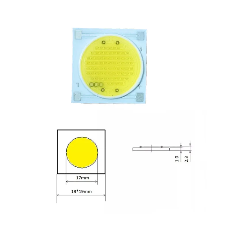 Luz LED COB AC220V AC1414 3W/5W/7W/9W 1919 sin controlador 12W 15W 20W 30W bombilla lámpara blanco frío blanco cálido alto voltaje IC inteligente