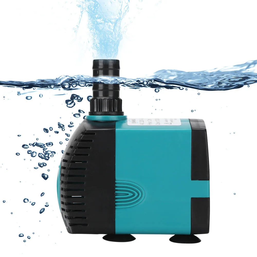 Bomba de fuente de agua sumergible ultrasilenciosa de 3-60W, filtro para estanque de peces, bomba de agua para acuario, fuente de tanque, UE, EE. UU., 220V-240V