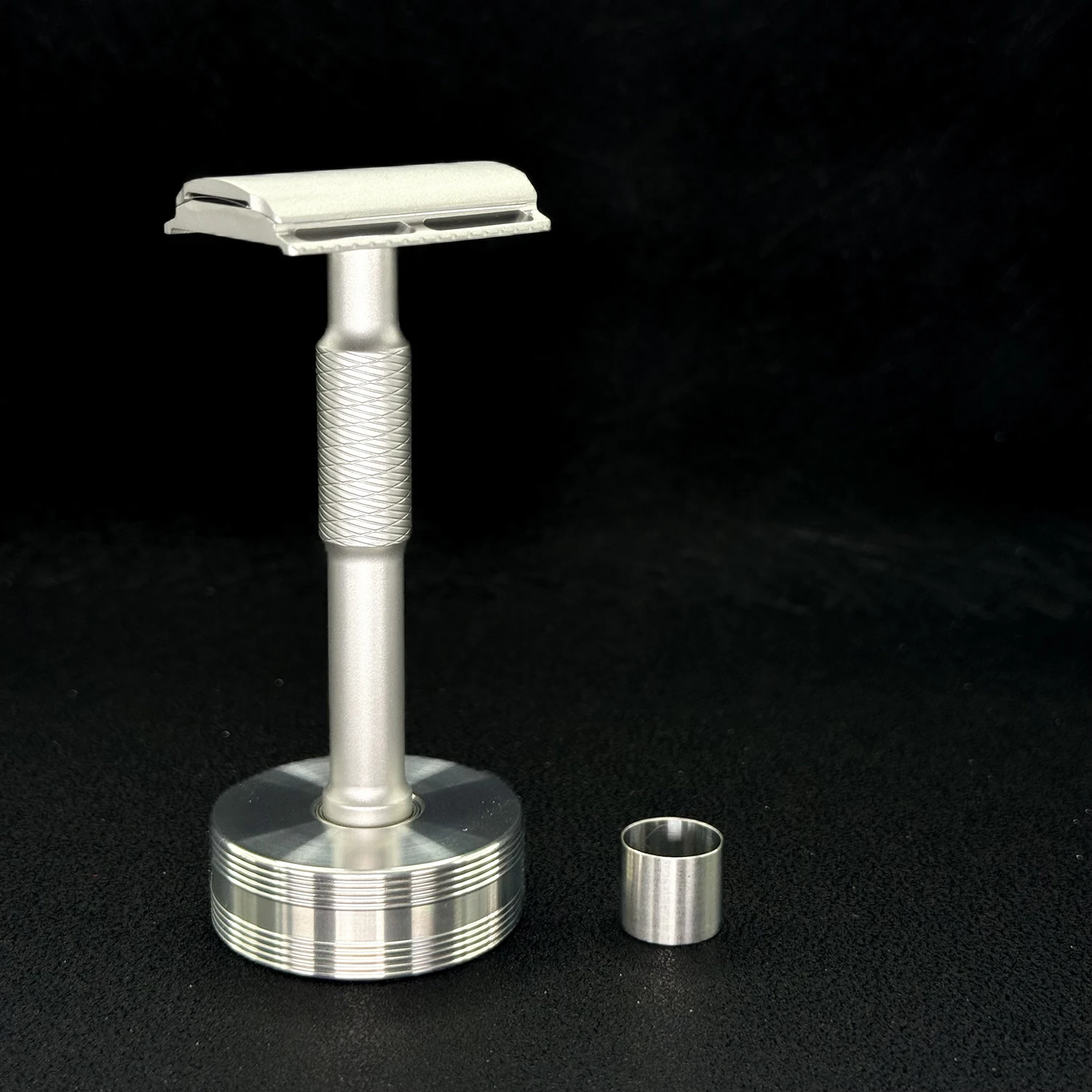 Soporte de maquinilla de afeitar con base de afeitadora de diámetro variable de acero inoxidable 316L de proceso CNC