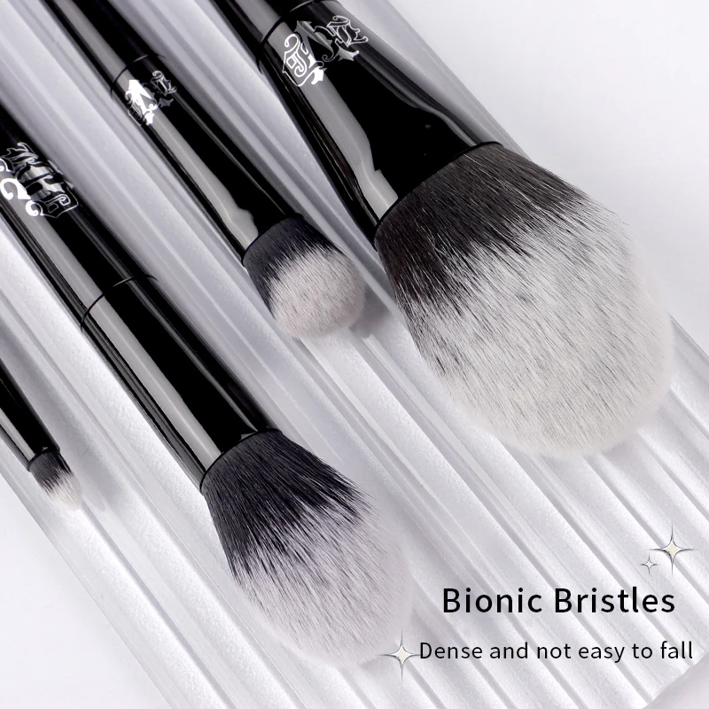Juego y Kit de brochas de maquillaje Kat Von D, base, colorete, resaltador, corrector en polvo, brocha para esculpir sombra de ojos, brocha de maquillaje de marca KVD