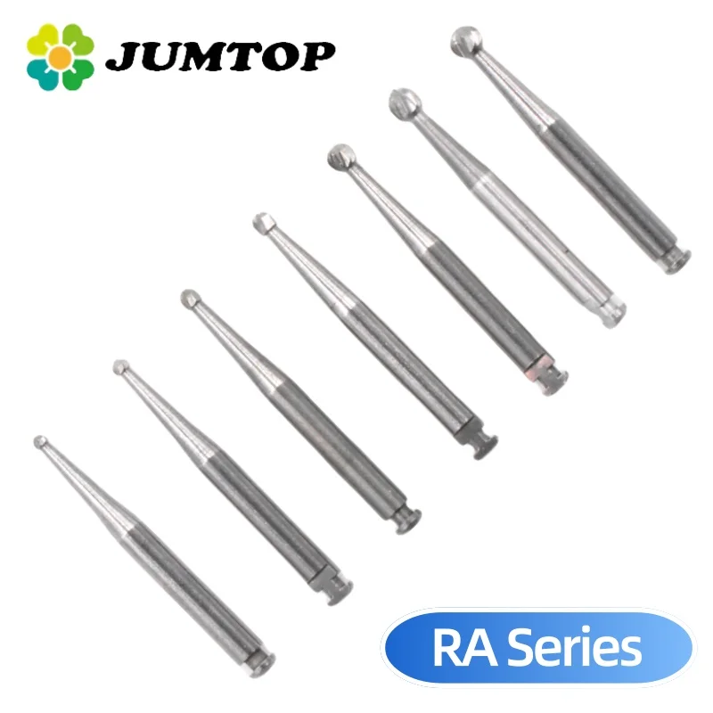 Fresas dentales de carburo RA de tungsteno JUMTOP para pieza de mano de contraángulo de baja velocidad