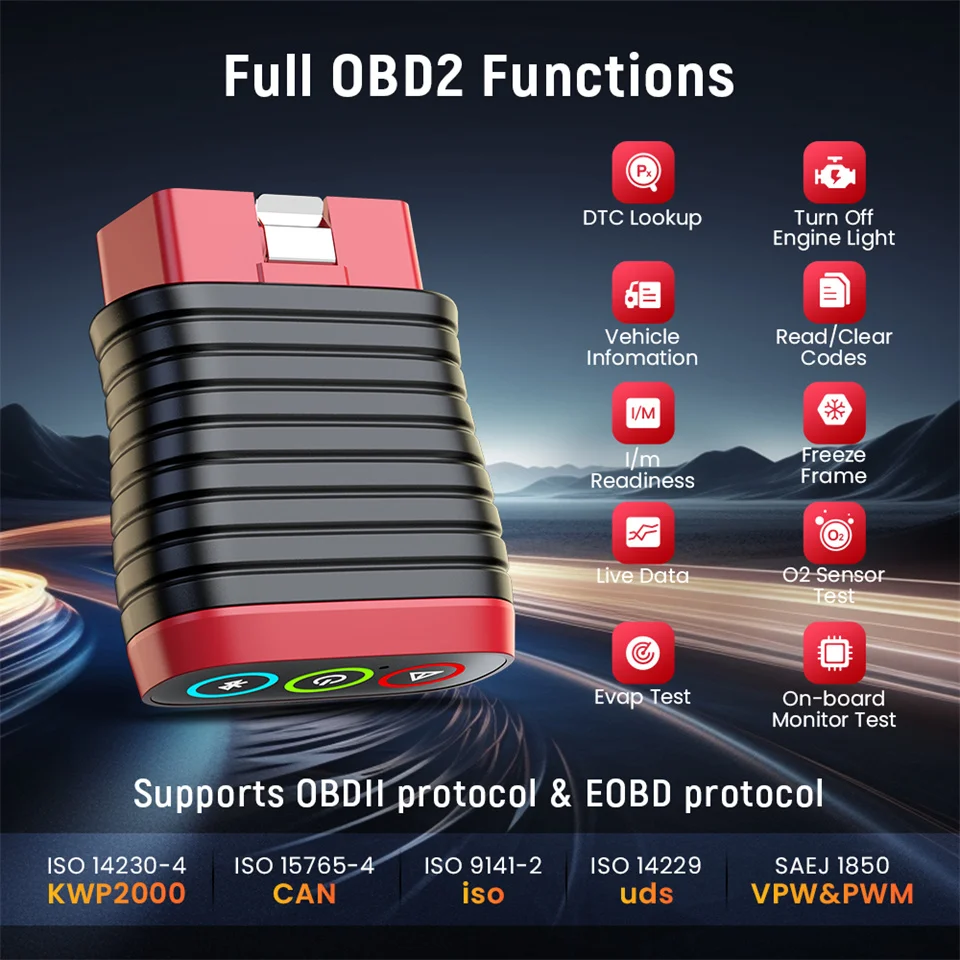 Thinkcar BD6 OBD2 escáner herramienta de diagnóstico de sistema completo 5 reinicio de vida lector de código de coche inalámbrico gratuito para Android Iphone VS BT200