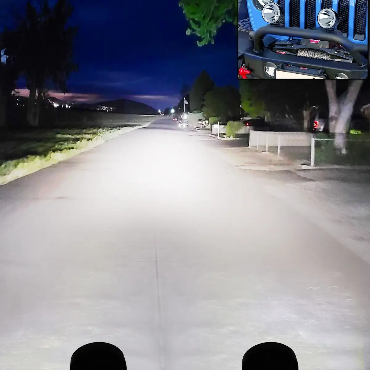 NAOEVO-foco de luz Led de trabajo, luces antiniebla redondas blancas superbrillantes para motocicleta, ATV, barco, 2 piezas, 4 pulgadas, 4x4, todoterreno, 60W, 14000LM