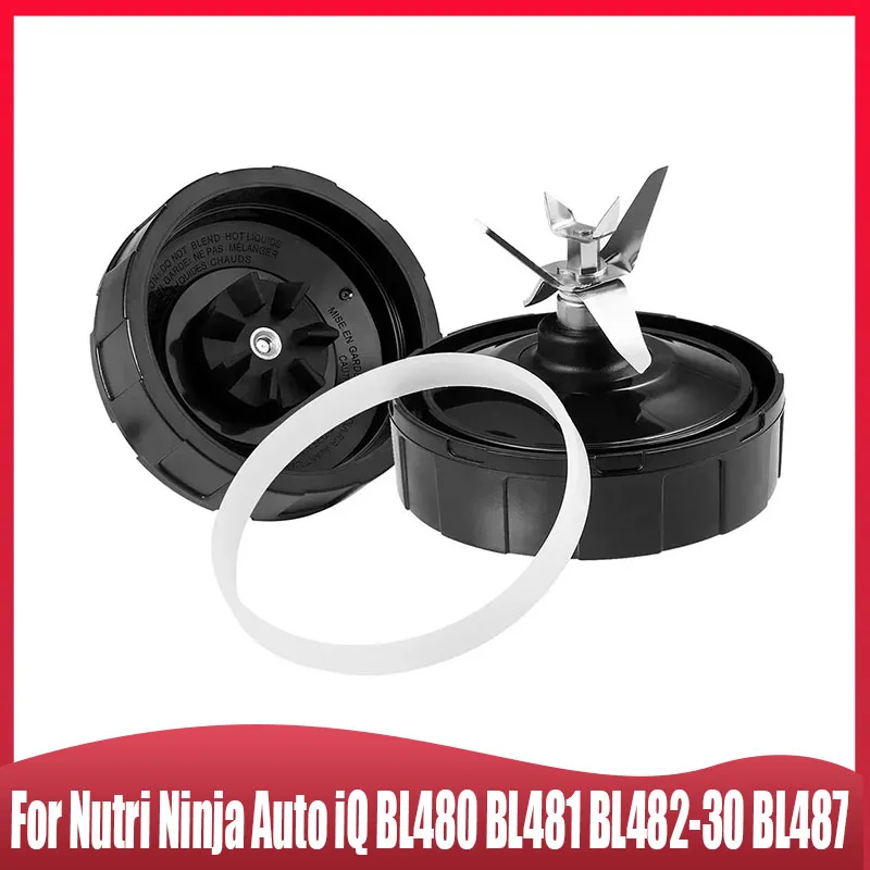 Para Nutri Ninja Auto iQ BL480 BL481 BL482-30 BL487 licuadora exprimidor 7 aletas Extractor hoja inferior, con sellado de goma de silicona